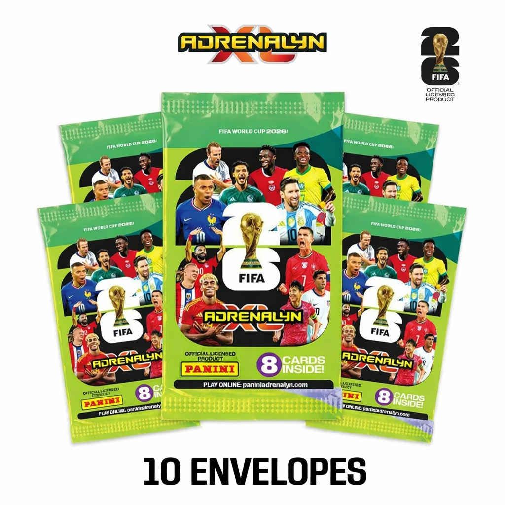 FIFA WORLD CUP 2026™ ADRENALYN XL™ - Kit com 10 Envelopes